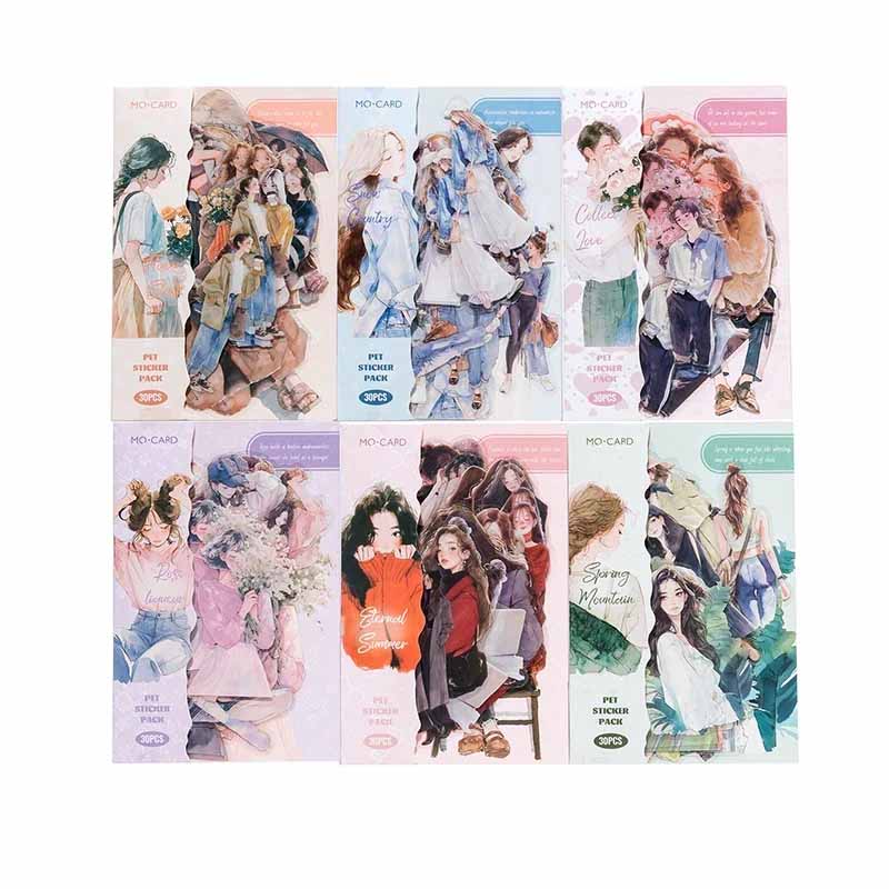 Moyu Happy Girls Diary Collage Sticker Pack