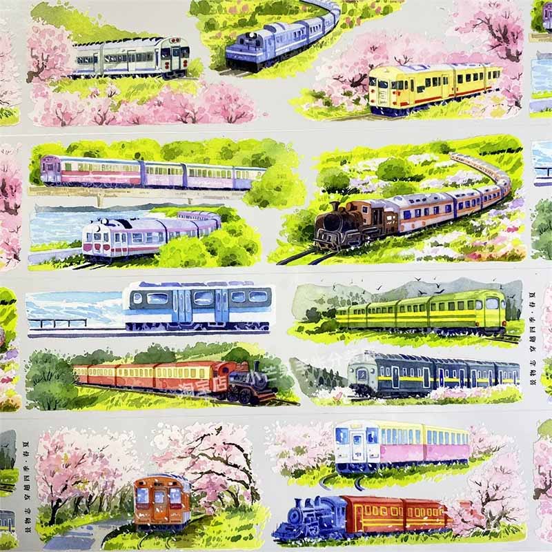 Cherry Blossom PET Material Phone Case Notebook Sticker