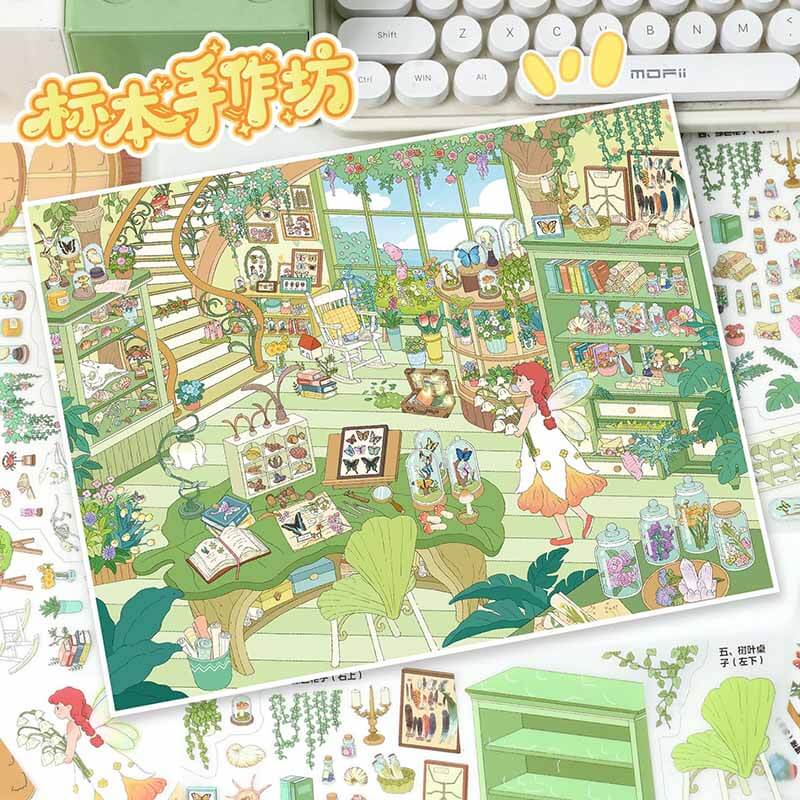 Mystic Craft DIY 3D Sticker 2 Cute Miniature Scenes(L)