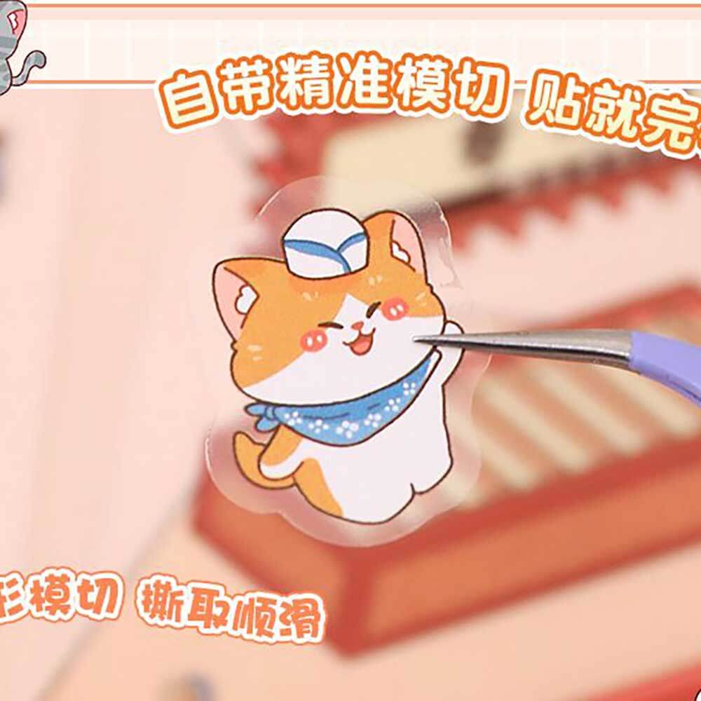 Critter Shop DIY 3D Scene Stickers 4 Cute Miniature Scenes(S)