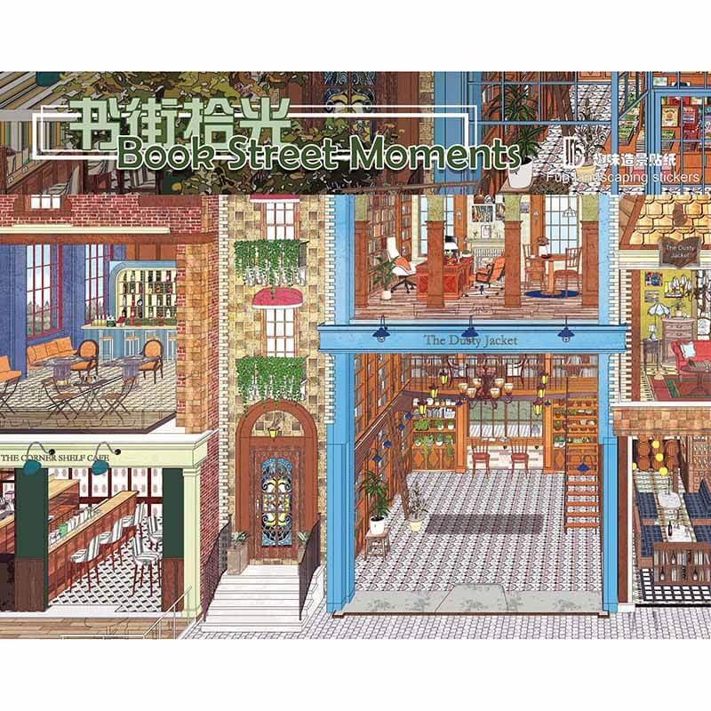Vintage Memory DIY 3D Scene Stickers 2 Cute Miniature Scenes(L)