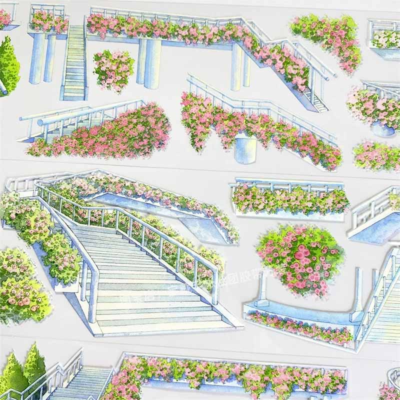 Pedestrian Bridge PET Journaling Scene Tape