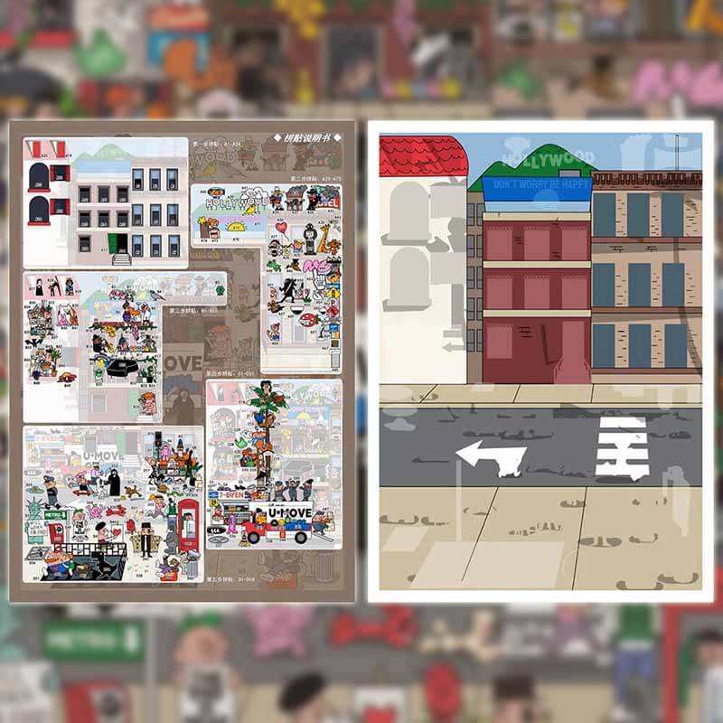 Unexpected Scene DIY 3D Scene Stickers 2 Cute Scenes(M+)