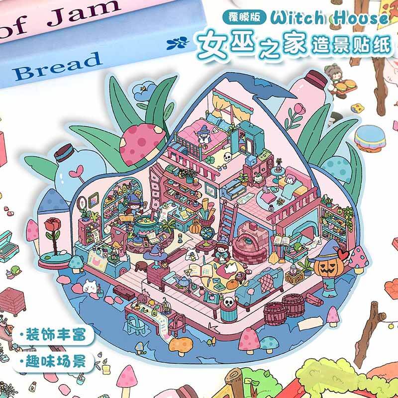 Creative Life DIY 3D Scene Stickers Lovely 2 Miniature Scenes(L)