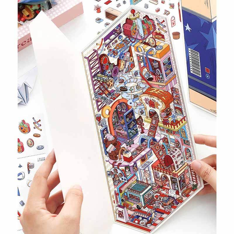 Giant Life DIY 3D Sticker 2 Cute Miniature Scenes(L)