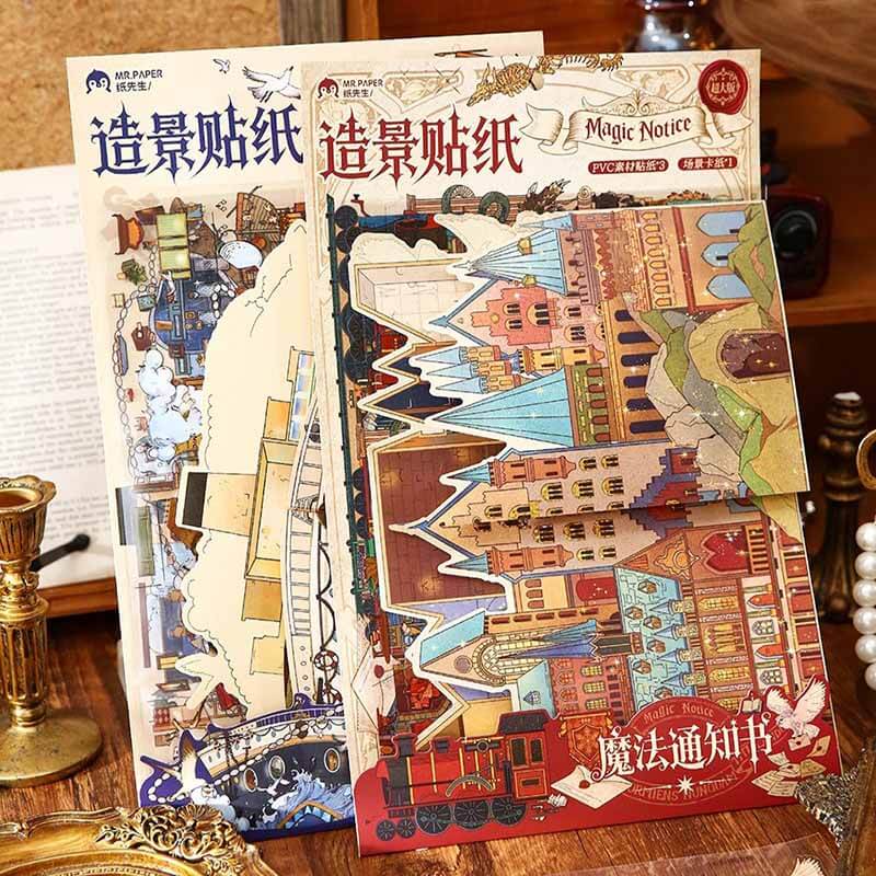 Mystic Dispatch DIY 3D Scene Stickers 2 Cute Scenes(XL)