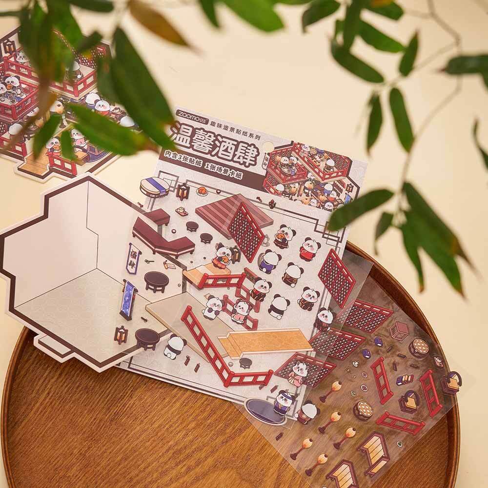 Cosmic Fairytale DIY 3D Scene Stickers 4 Cute Miniature Scenes