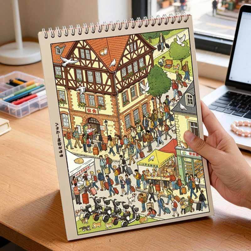Lively Little World Book 3D Scene Stickers With Guide Lines(L)