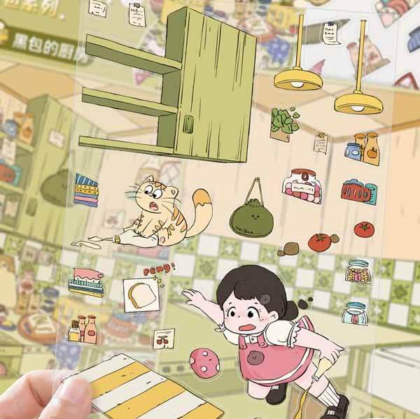 Afternoon Atelier DIY 3D Scene Stickers 4 Cute Miniature Scenes(S)