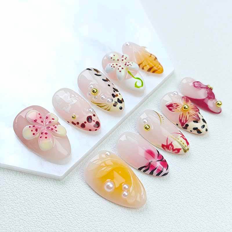 Beauty Art Garden Press On Nails Aloha Petals 136