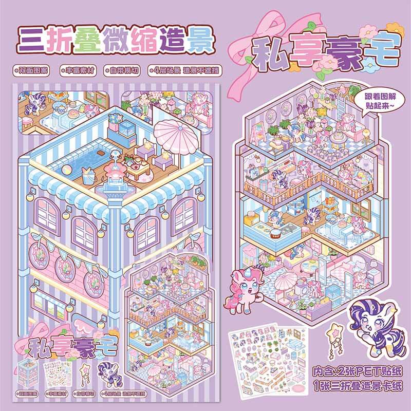 Gourmet Getaways DIY 3D Sticker Collection 3 Cute Miniature Scenes