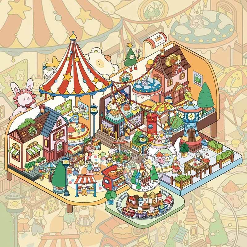 Arabian Nights DIY 3D Scene Stickers Cute Miniature Scenes(M)