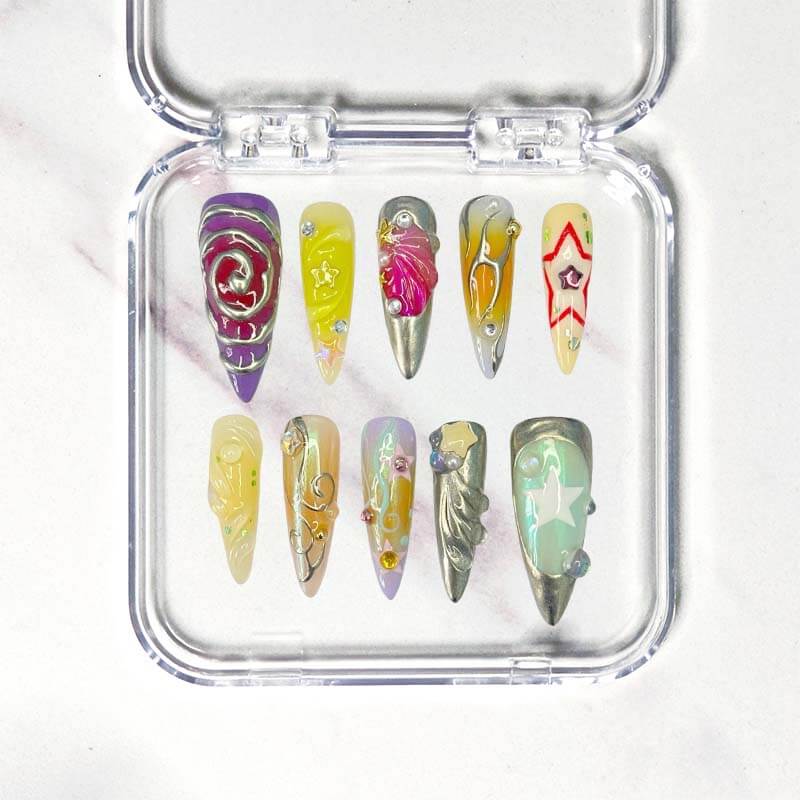 Art Garden Press On Nails Fairy Vibe Remix Beauty Art Garden
