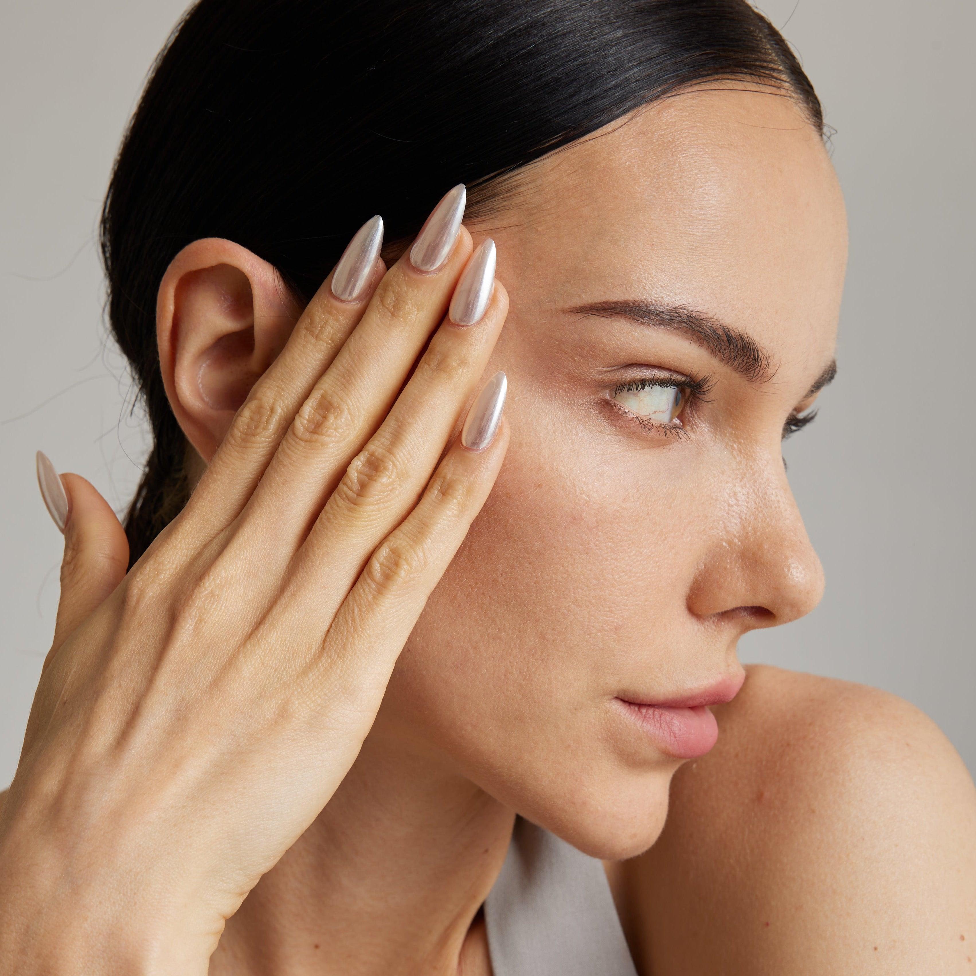 Art Garden Press On Nails Nude Glit Beauty Art Garden