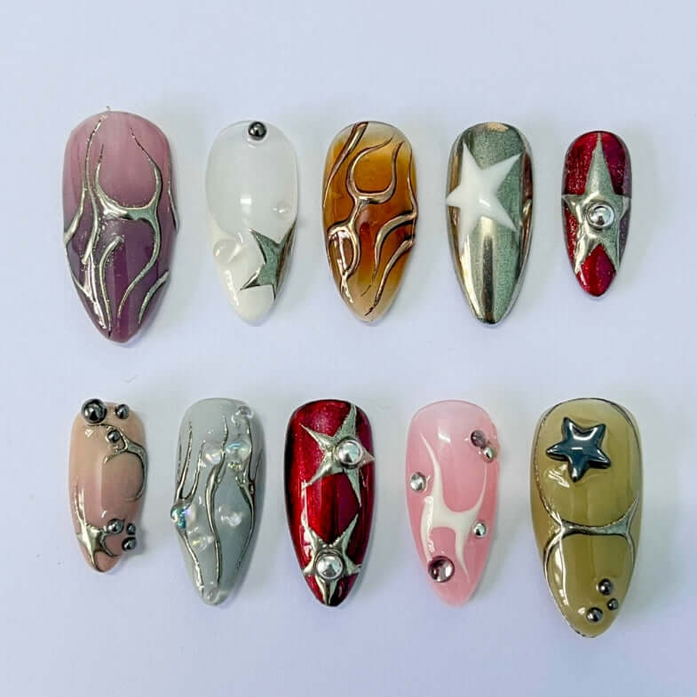 Art Garden Press On Nails Radiant Mingle Beauty Art Garden