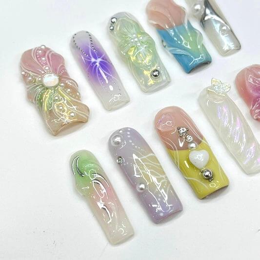 Art Garden Press On Nails Spring Break Beauty Art Garden