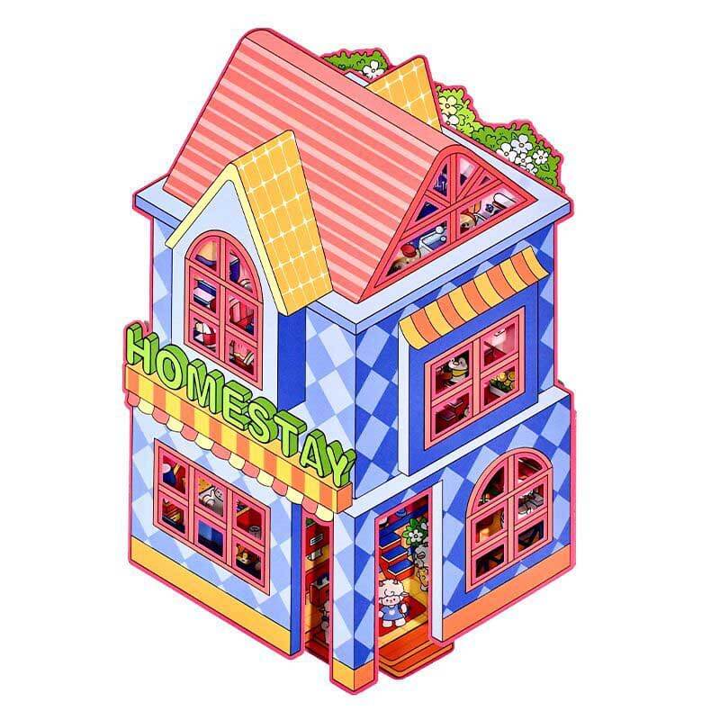 Artsy Hideouts DIY 3D Scene Stickers 2 Cute Miniature Scenes(L)