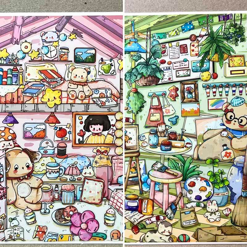 Atelier Reverie DIY 3D Scene Stickers 2 Cute Miniature Scenes(M)