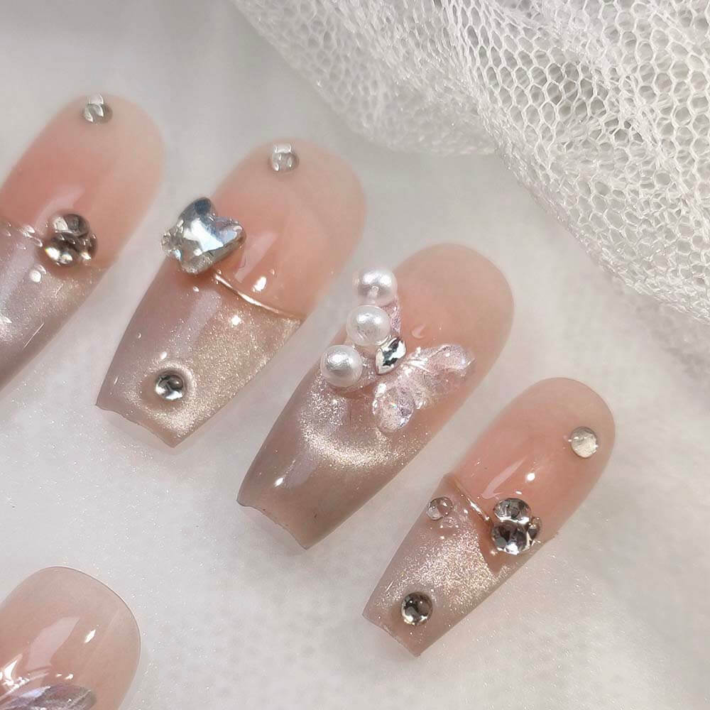 Art Garden Press On Nails Aurora Cat Eye 27