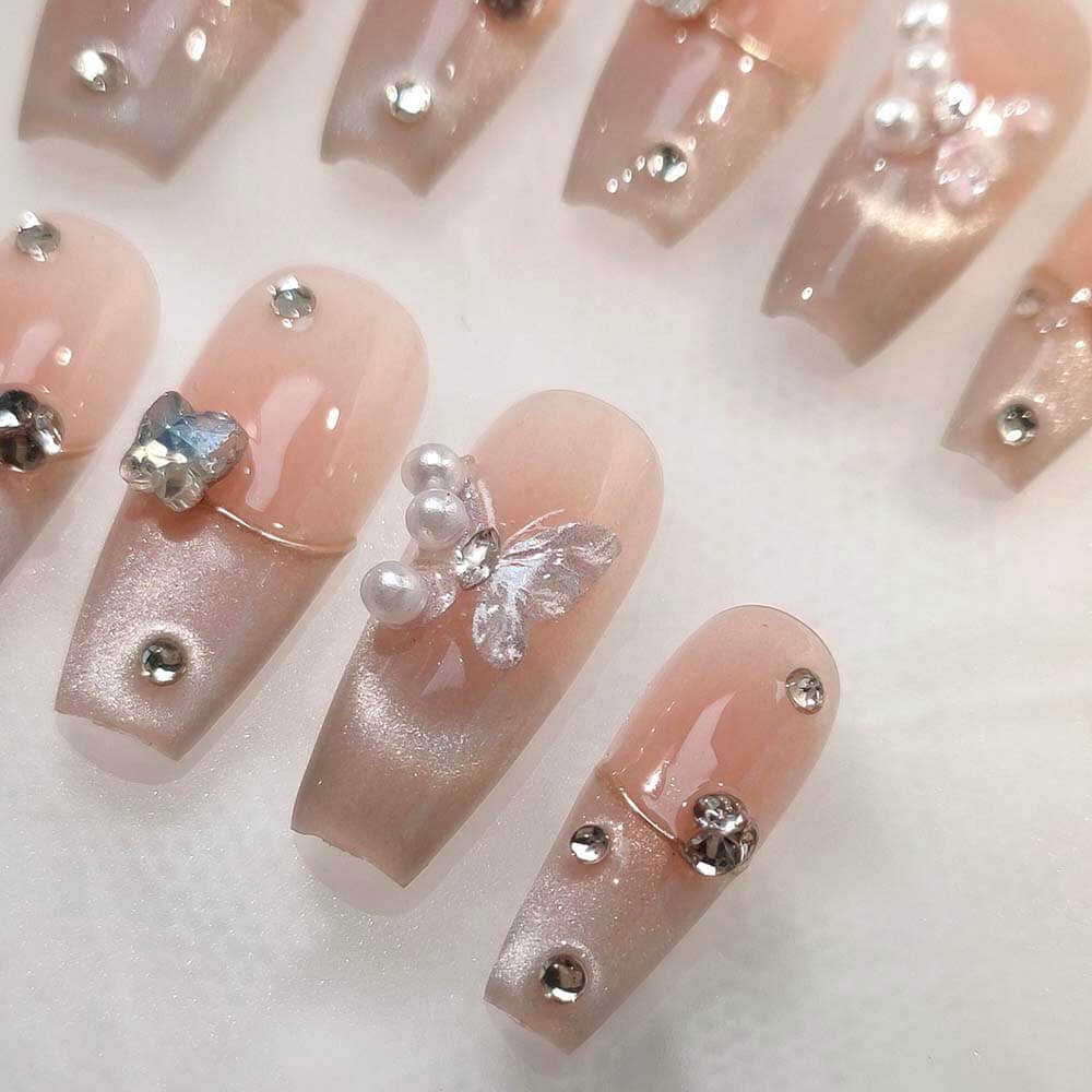 Art Garden Press On Nails Aurora Cat Eye 27