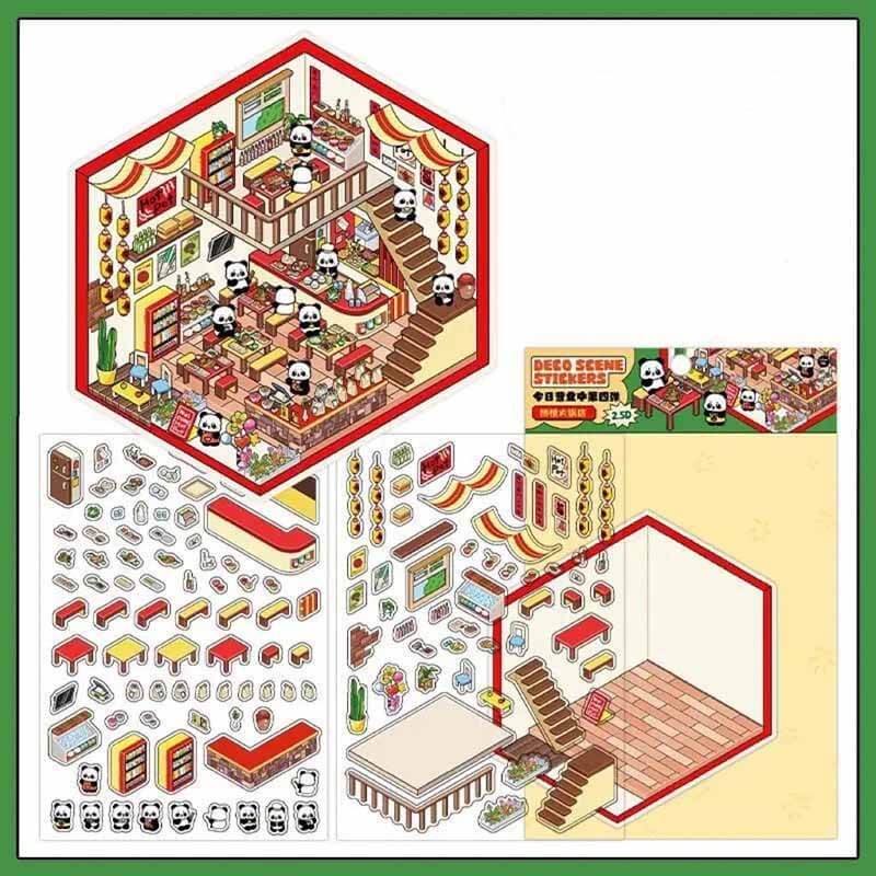 Chocolate Workshop DIY 3D Scene Stickers 4 Cute Miniature Scenes(S)
