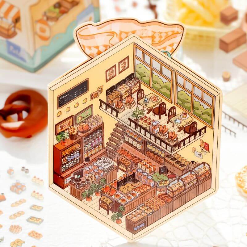 Baked Bliss DIY 3D Scene Stickers 2 Cute Miniature Scenes(S)