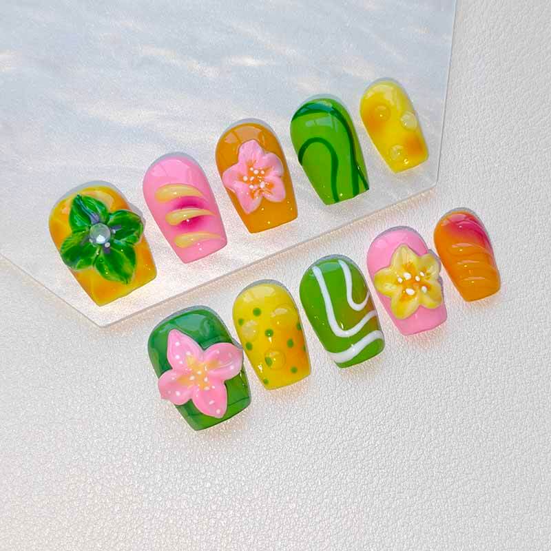 Beauty Art Garden Press On Nail Beach Smoothie 207