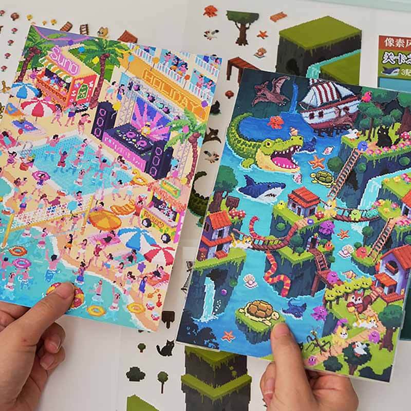 Beach & Beyond DIY 3D Scene Stickers 2 Cute Miniature Scenes(M)