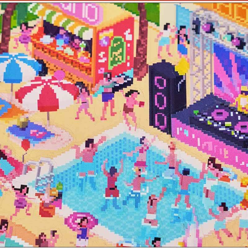 Beach & Beyond DIY 3D Scene Stickers 2 Cute Miniature Scenes(M)