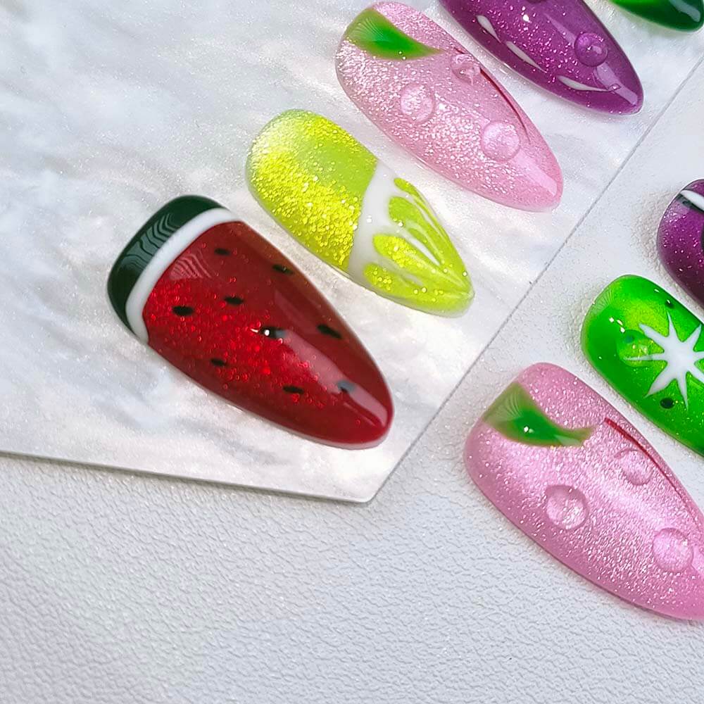 Beauty Art Garden Press On Nails Berry Bay 148