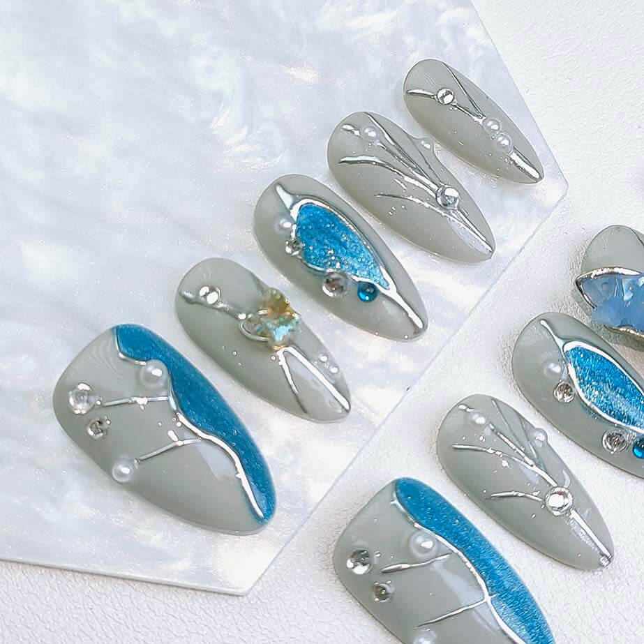 Beauty Art Garden Press On Nails Blooming Flight 155