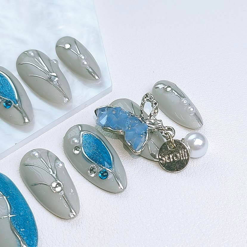 Beauty Art Garden Press On Nails Blooming Flight 155