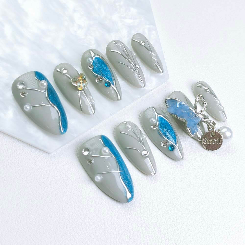 Beauty Art Garden Press On Nails Blooming Flight 155