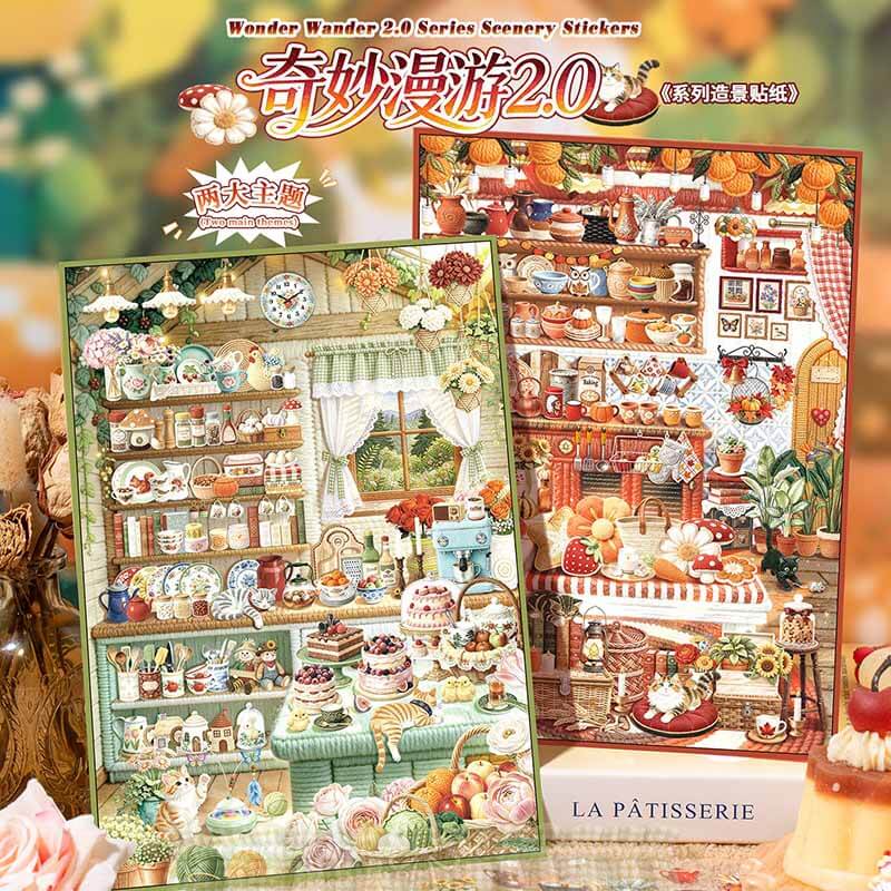Blooming Verse DIY 3D Scene Stickers With Guide Lines(L)