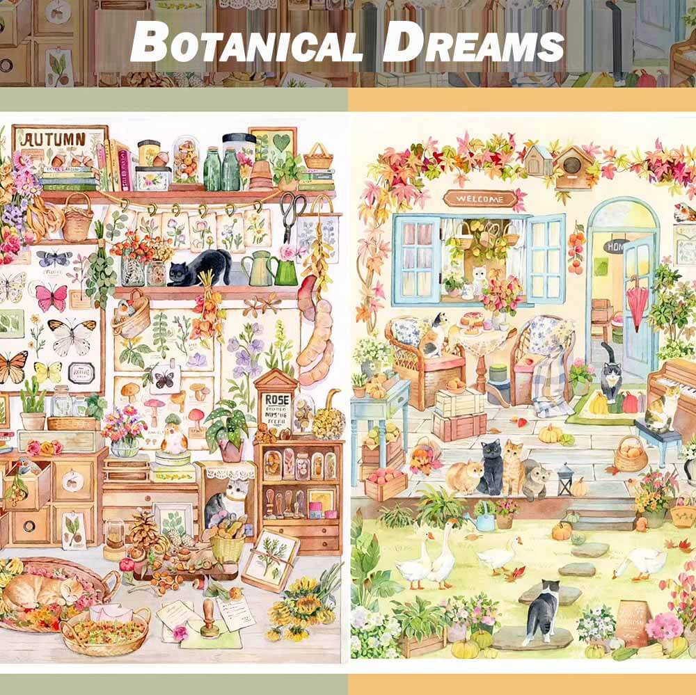 Botanical Dreams DIY 3D Sticker 2 Cute Miniature Scenes(L)