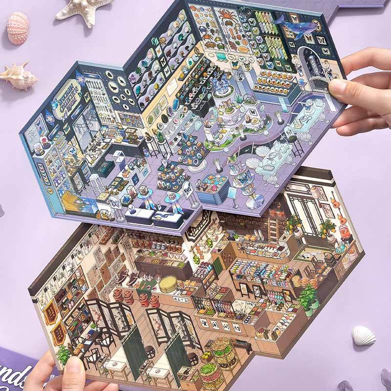 Botanical Nook DIY 3D Scene Stickers With Guide Lines(L)