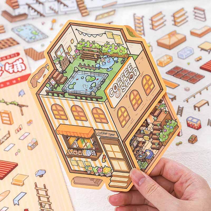 Cabinet of Moment DIY 3D Scene Stickers 2 Cute Miniature Scenes(S)