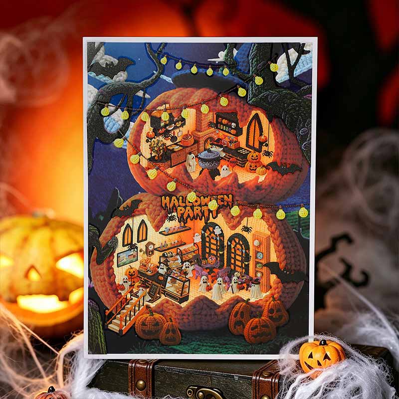 Carnival Night DIY 3D Scene Stickers With Guide Lines(L)