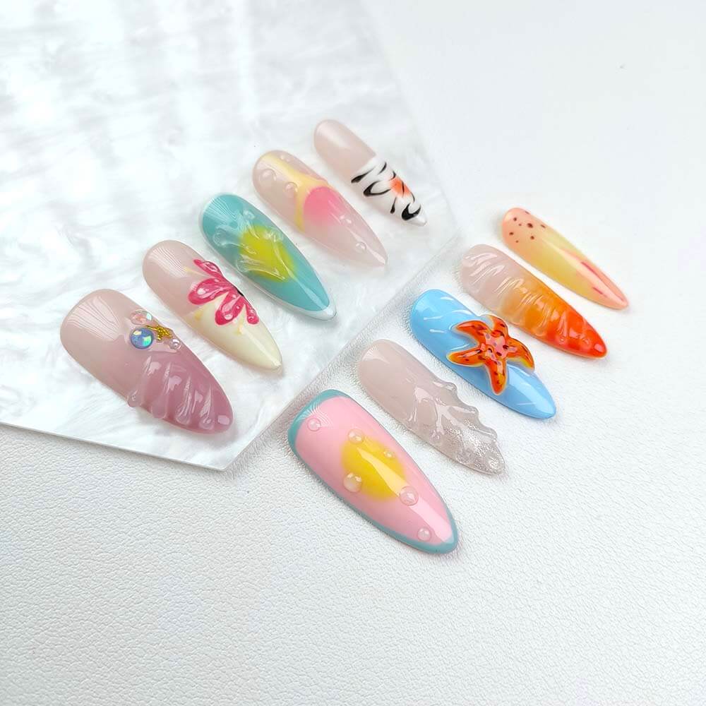 Beauty Art Garden Press On Nails Celestial Bloom 156