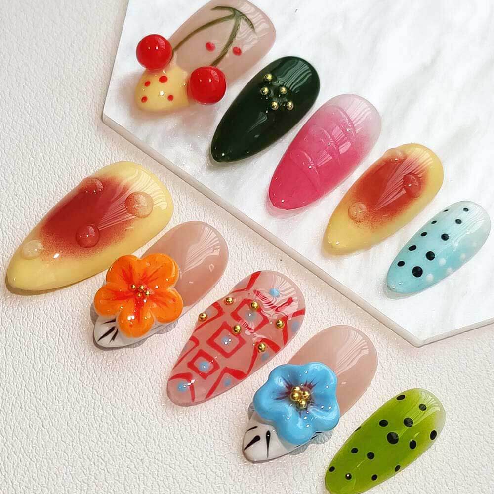 Art Garden Press On Nails Cheeky Blossoms 82