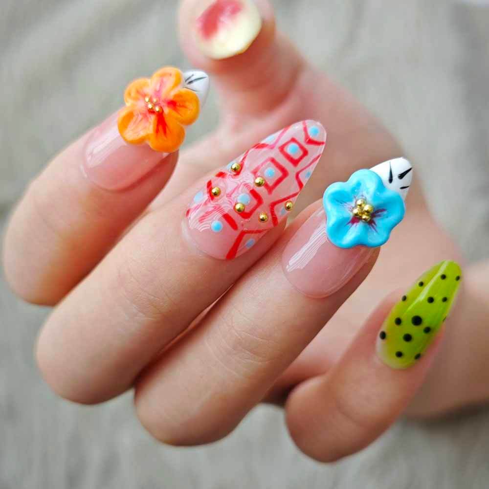 Art Garden Press On Nails Cheeky Blossoms 82