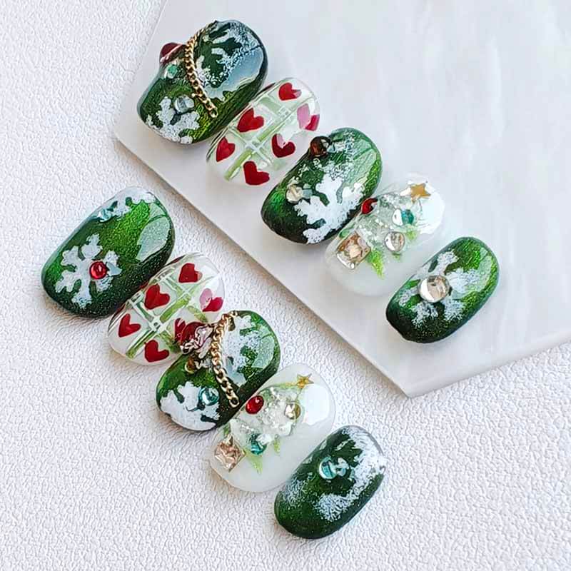 Beauty Art Garden Press On Nail Christmas Stardream 220