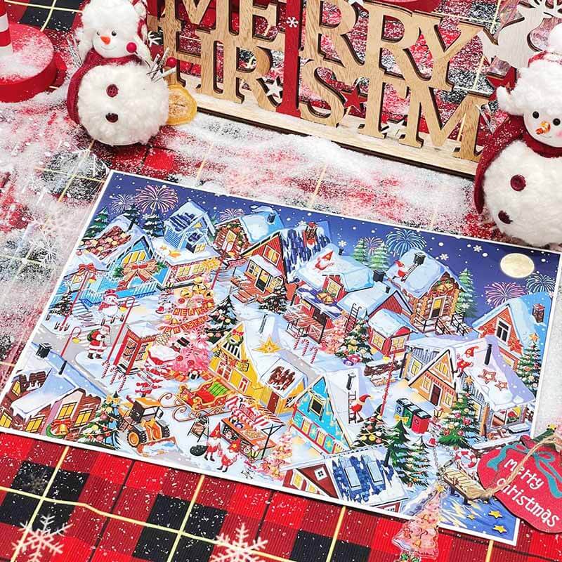Christmas Tales DIY 3D Scene Stickers 2 Cute Scenes(xL)