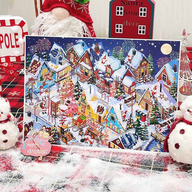 Christmas Tales DIY 3D Scene Stickers 2 Cute Scenes(xL)