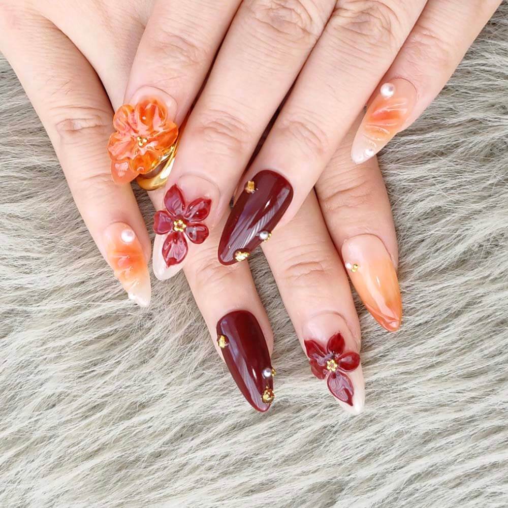 Faux ongles Art Garden Citrus Sunset 23