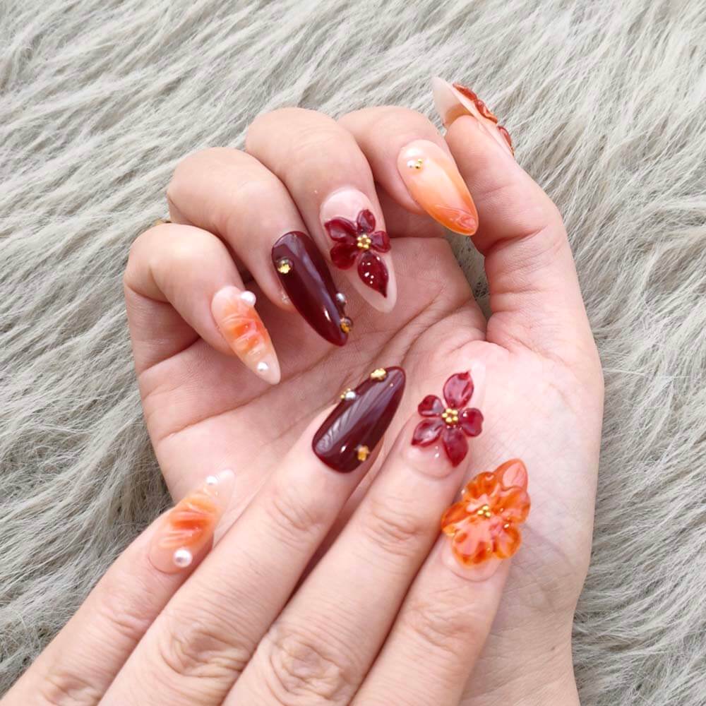 Faux ongles Art Garden Citrus Sunset 23