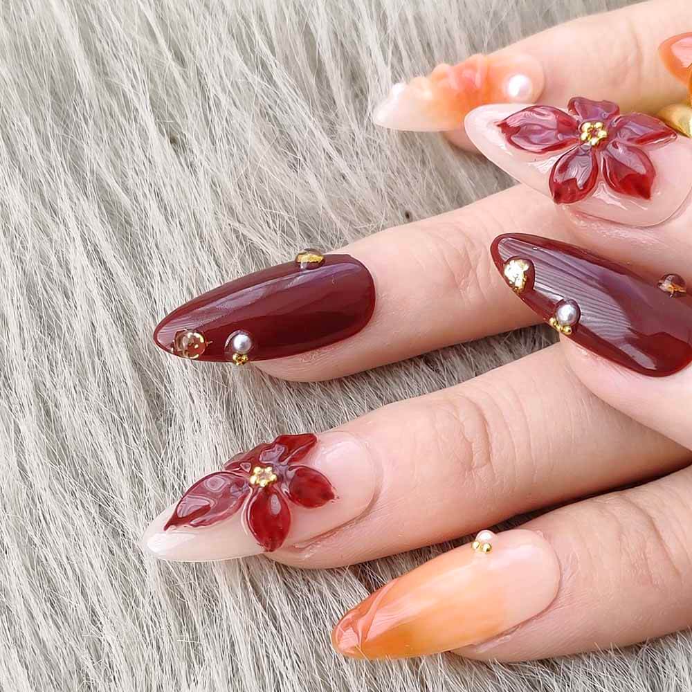 Faux ongles Art Garden Citrus Sunset 23