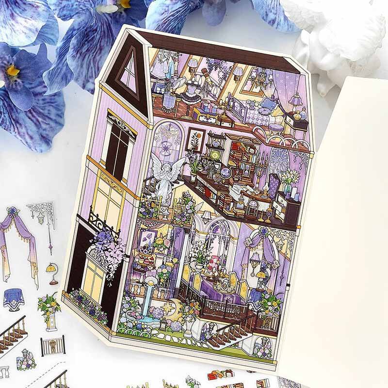 Classical Vault DIY 3D Scene Stickers 4 Cute Miniature Scenes(S)