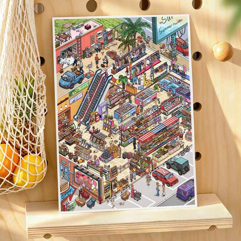 Coastal Living DIY 3D Scene Stickers 2 Cute Scenes(L)