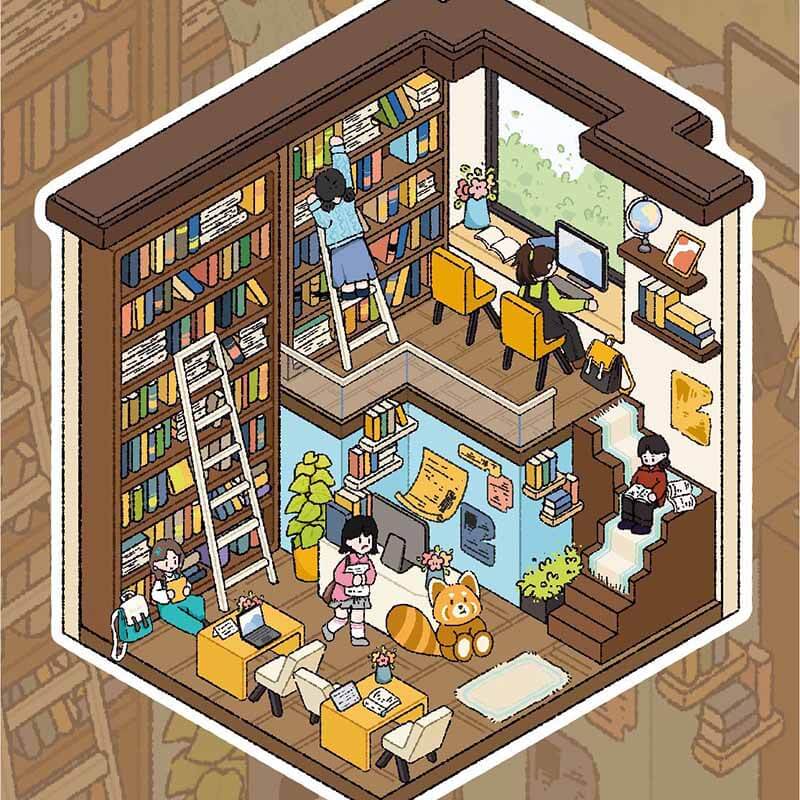 Collector’s Studio DIY 3D Scene Stickers 4 Cute Miniature Scenes(S)